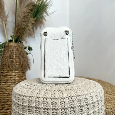 P461- Pochette Téléphone Flora&Co - blanc - sans-taille