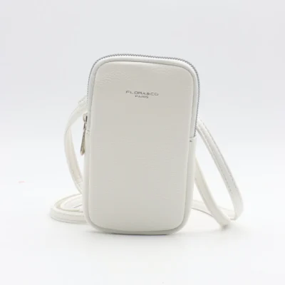 P461- Pochette Téléphone Flora&Co - blanc - sans-taille