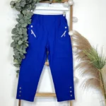 Pantacourt stretch confort T38-T52 - bleu-royal - 58