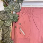 Pantacourt stretch confort T38-T52 - vieux-rose - 58