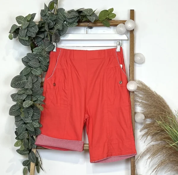 T582- Short JST Biais (T38-T52) - corail - 56