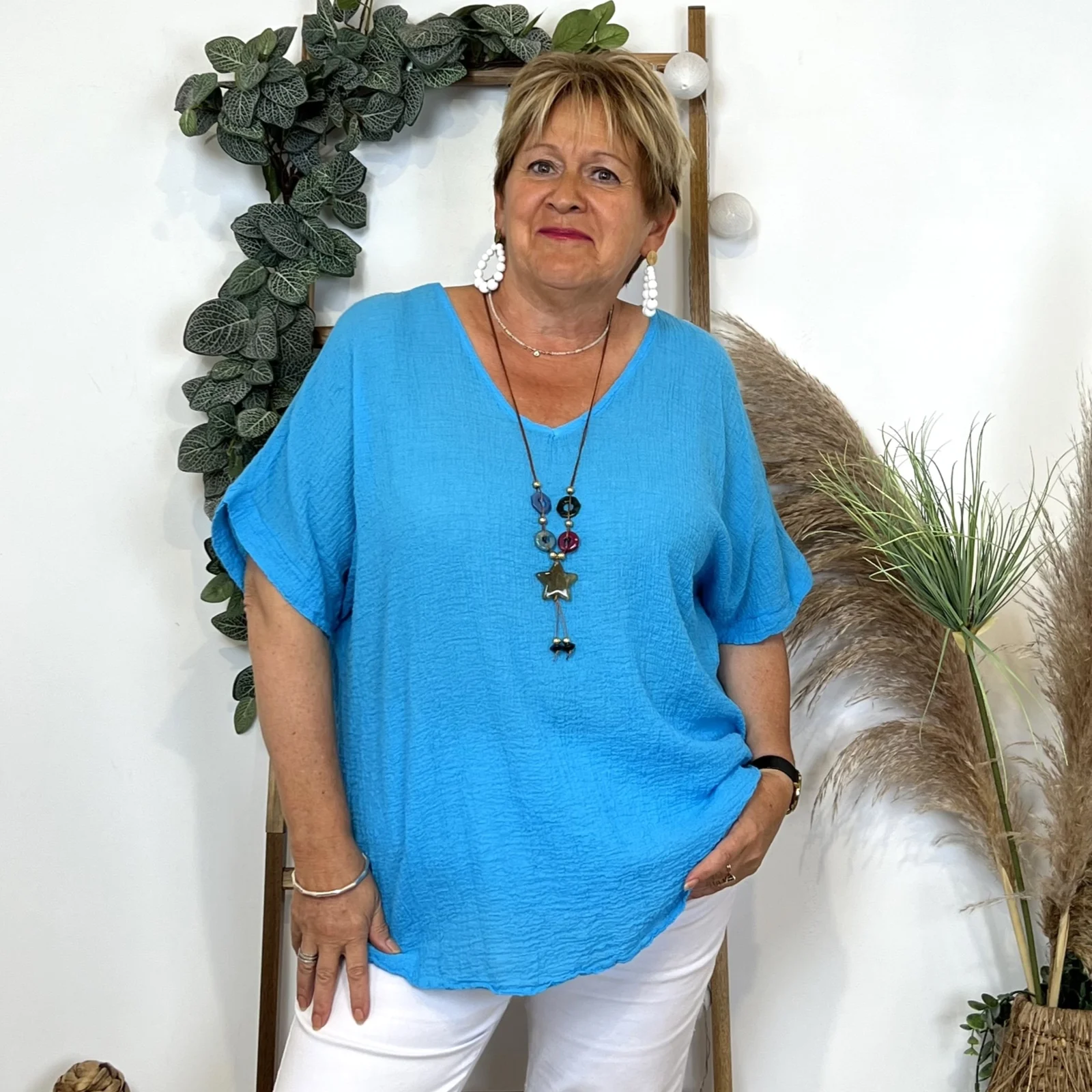 L450- Tunique Gauffrée Collier (Tu)