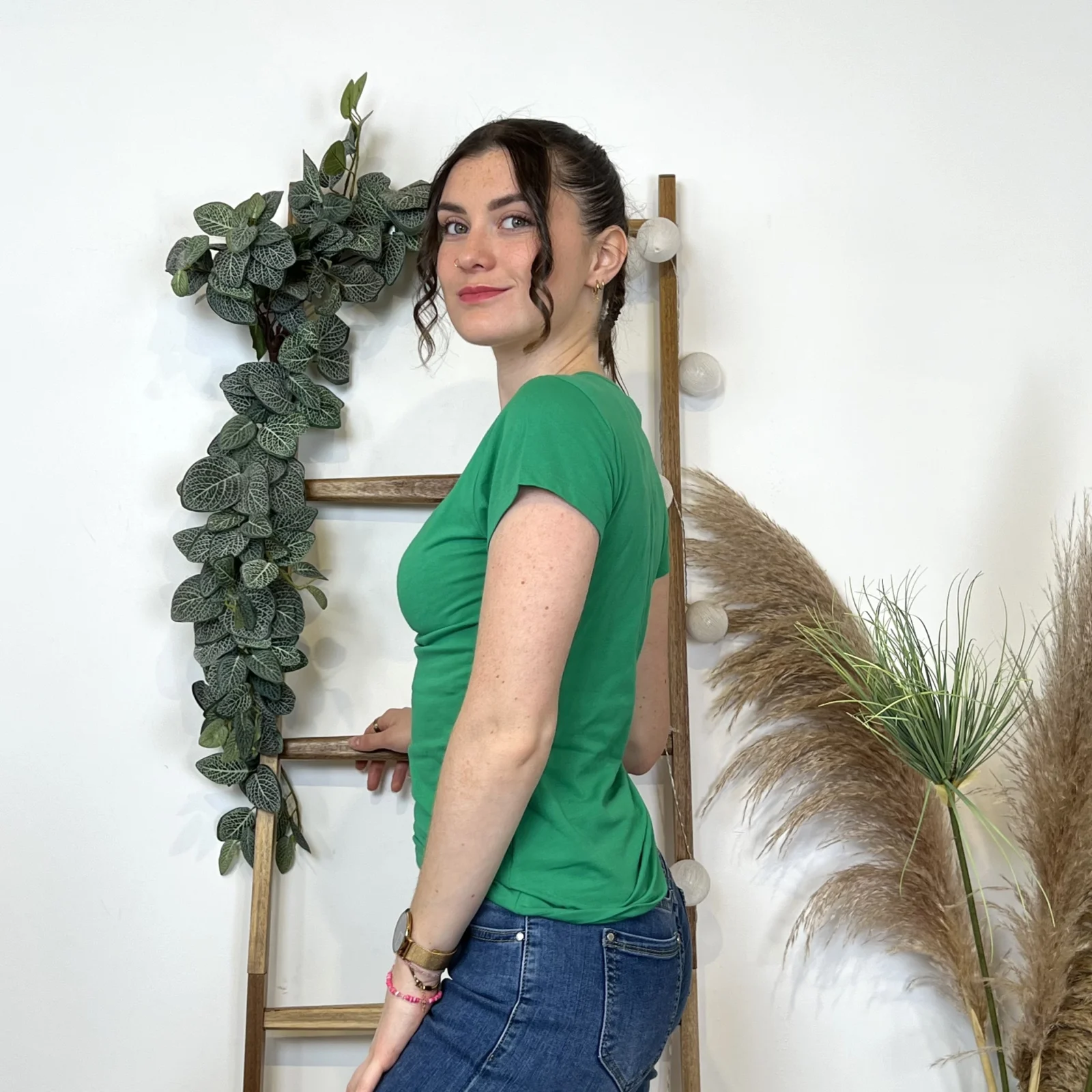 T-Shirt coton Coline (T36-T44) - vert-bresil - 44