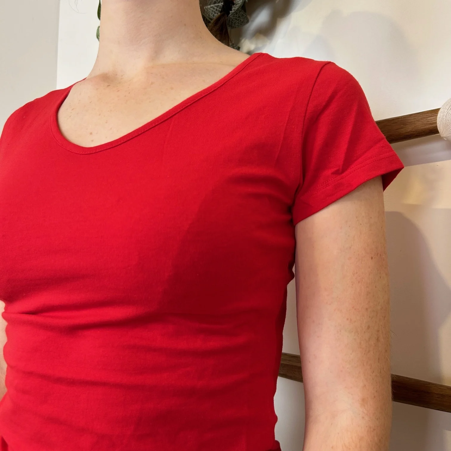 T-Shirt coton Coline (T36-T44) - rouge - 44