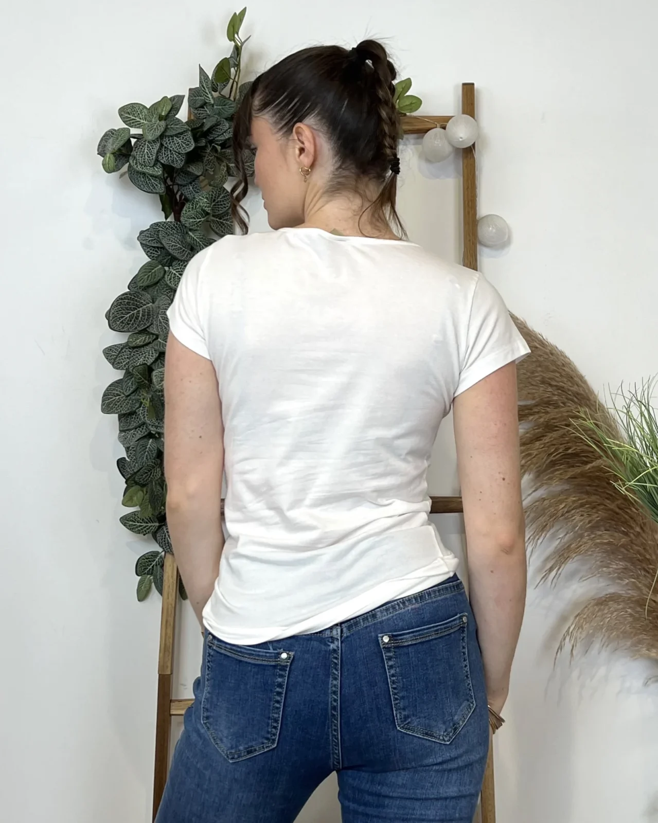 T-Shirt coton Coline (T36-T44) - blanc - 44