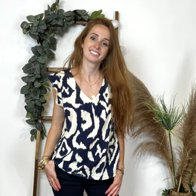 K974- Top Z-One “Marbré” (T36-T40) - marine - 38